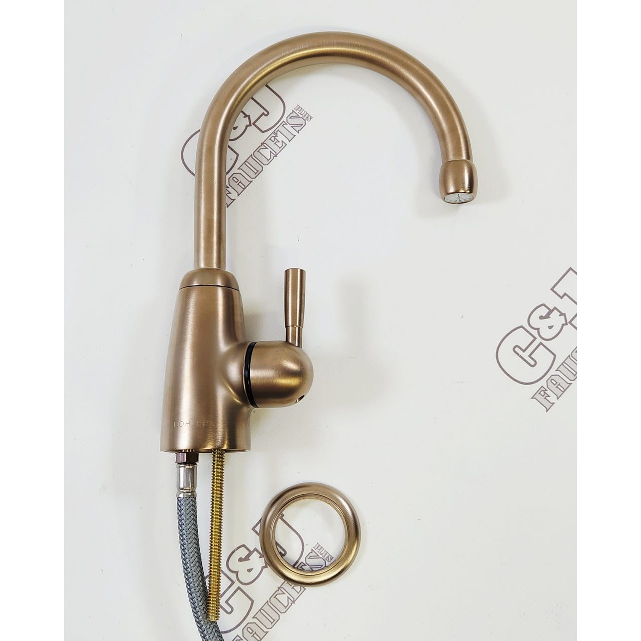 Kohler 6665-BV Wellspring 1.6 GPM Single Hole Beverage Faucet - Brushed Bronze