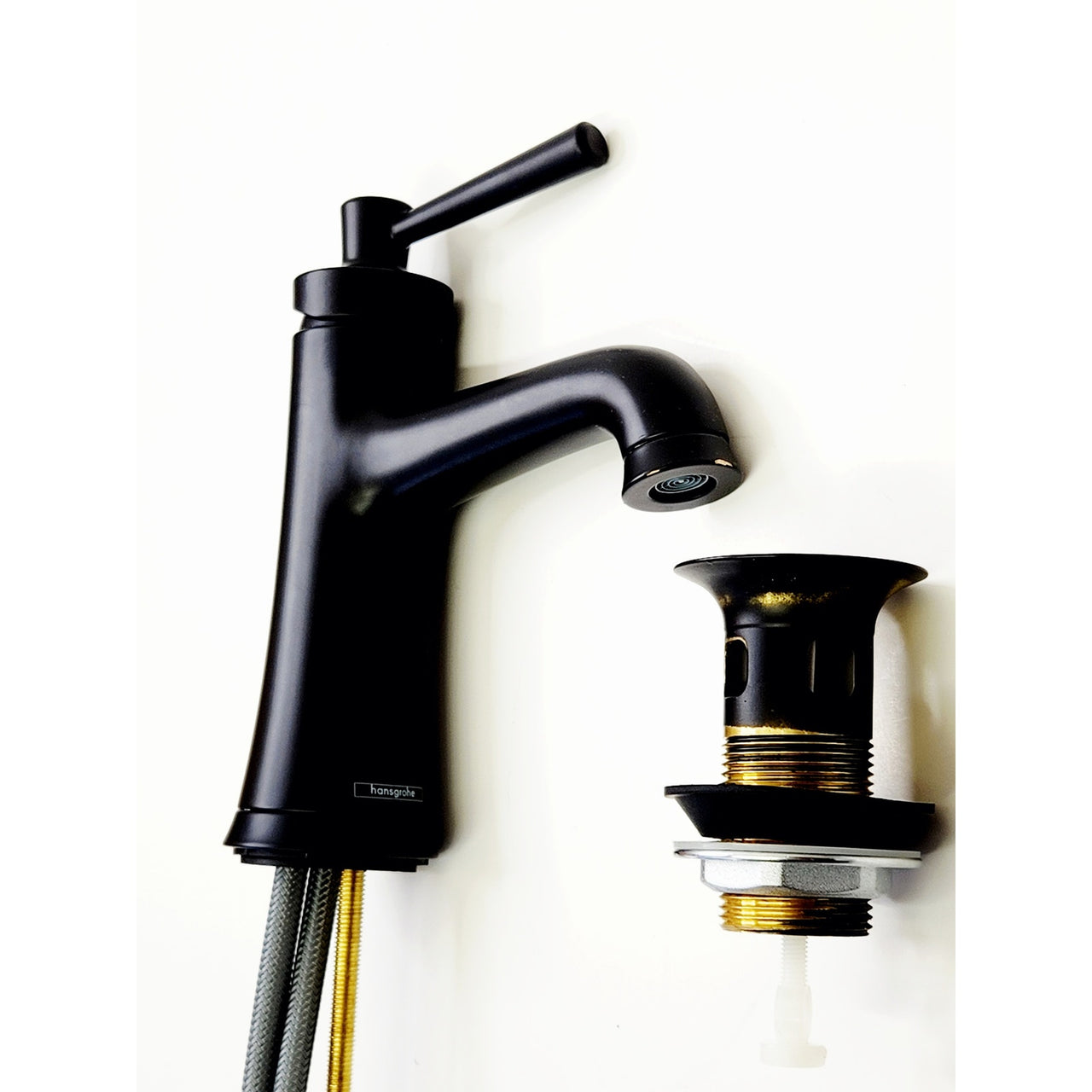 hansgrohe 04771670 Joleena Transitional 8" Tall Bath Faucet - Matte Black READ