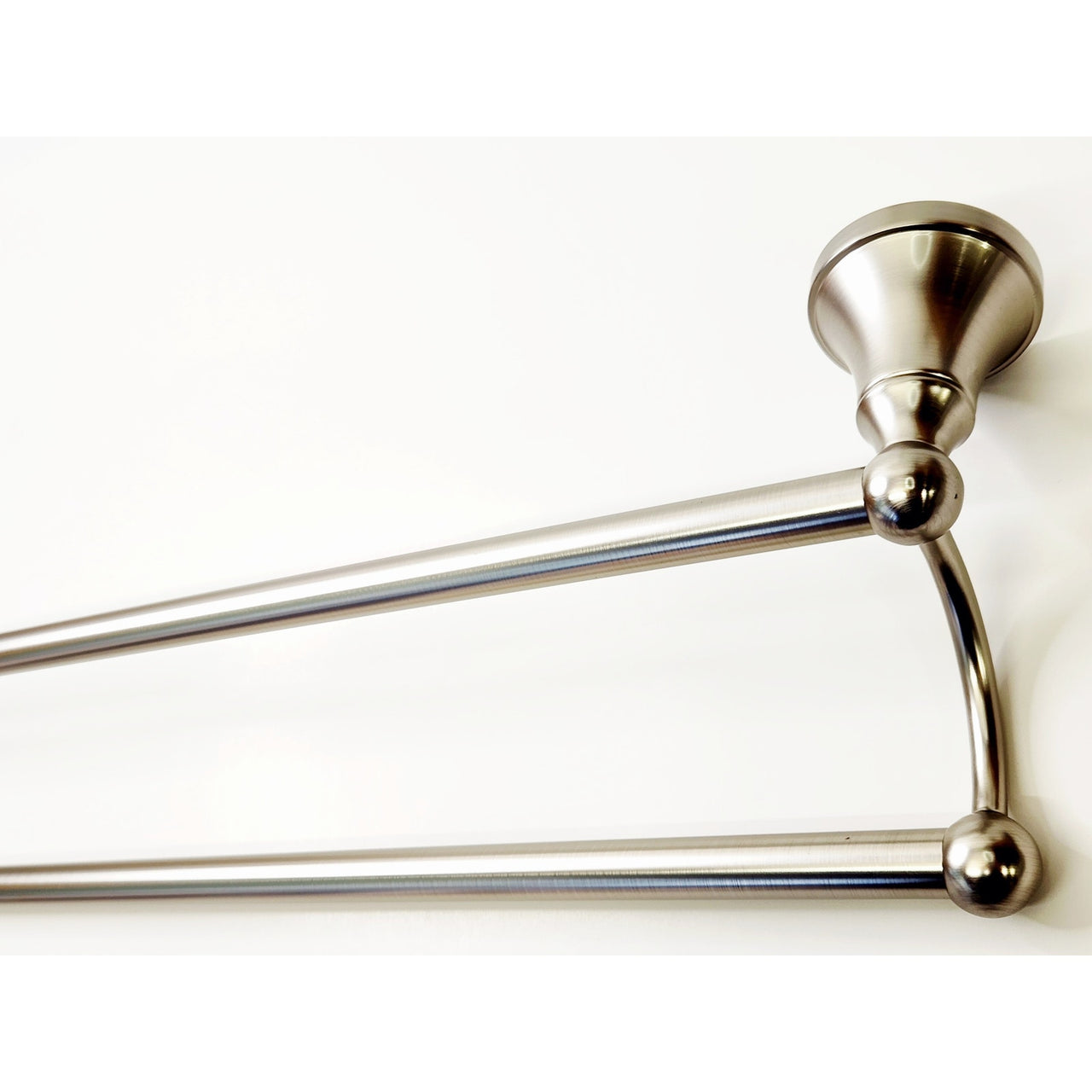 Signature Hardware 353568 Seattle 24" Double Towel Bar - Brushed Nickel