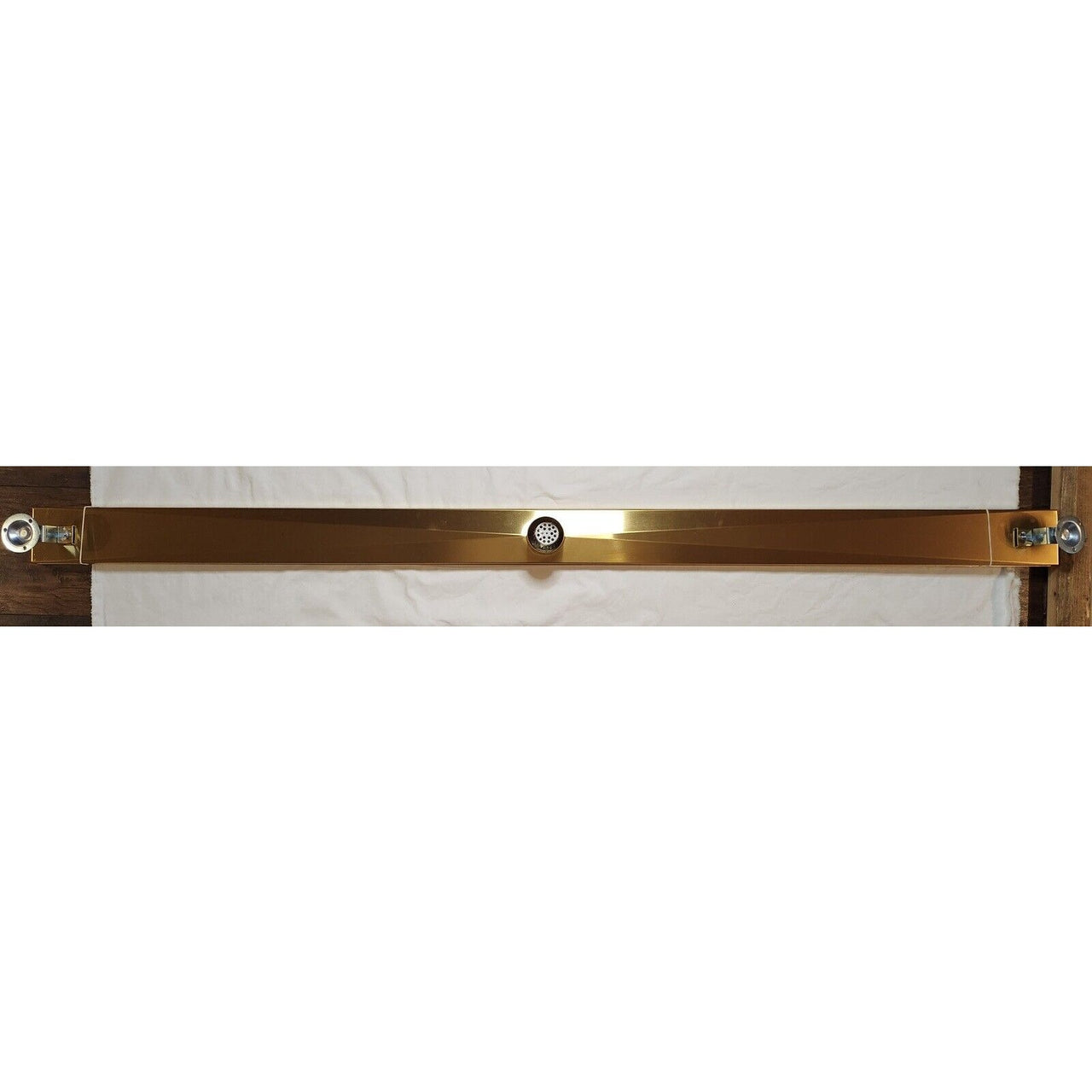 Signature Hardware 443331 60" Cohen Linear Tile-In Shower Drain - Polished Brass