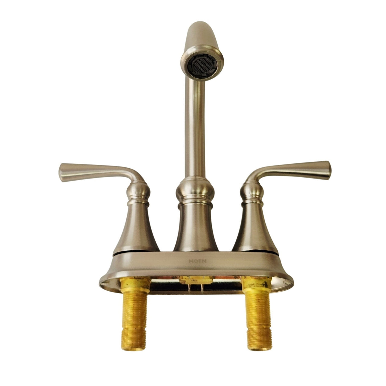 Moen WS84850SRN Wetherly Centerset HighArc Bathroom Faucet -Brushed Nickel READ2