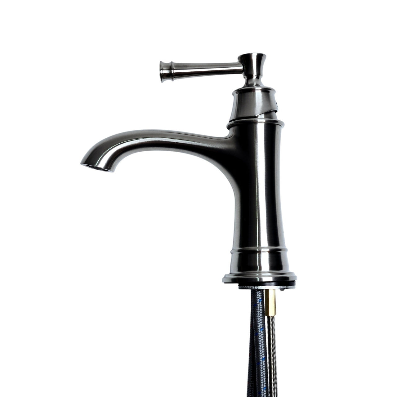 Signature Hardware 480487 Beasley Single Hole Bathroom Faucet - Brushed Nickel