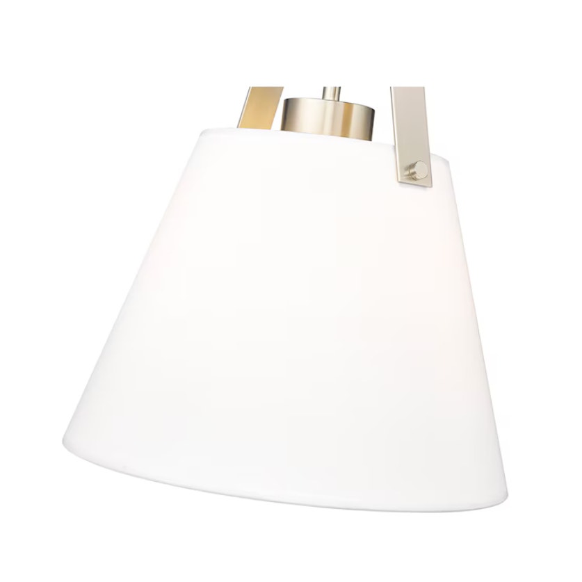 Z-Lite 743P12-BN Z-Studio Linen 1-Light Pendant - Brushed Nickel READ