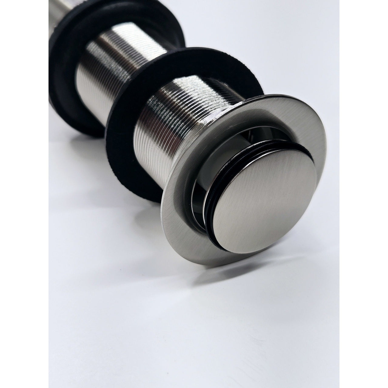 Signature Hardware 432997 Extended Press Pop-Up Bathroom Drain - Brushed Nickel