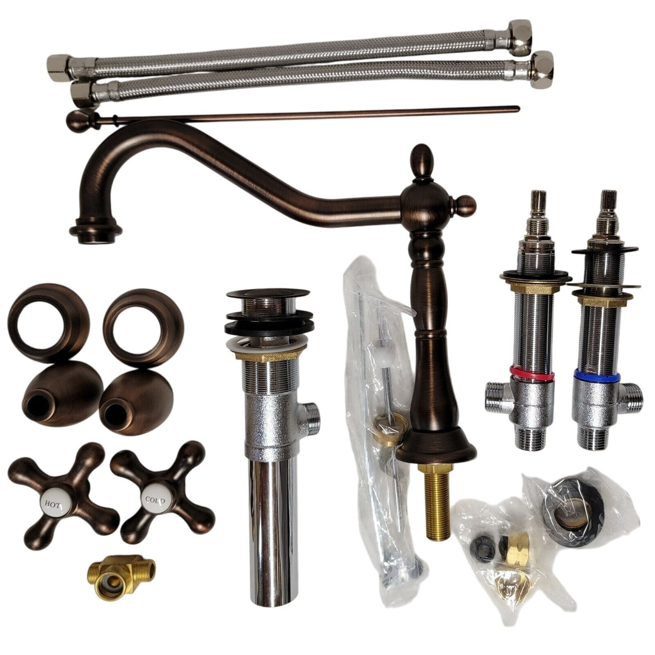 Signature Hardware 404087 Barbour 1.2 GPM Widespread Bath Faucet-Oil Rub Bronze*