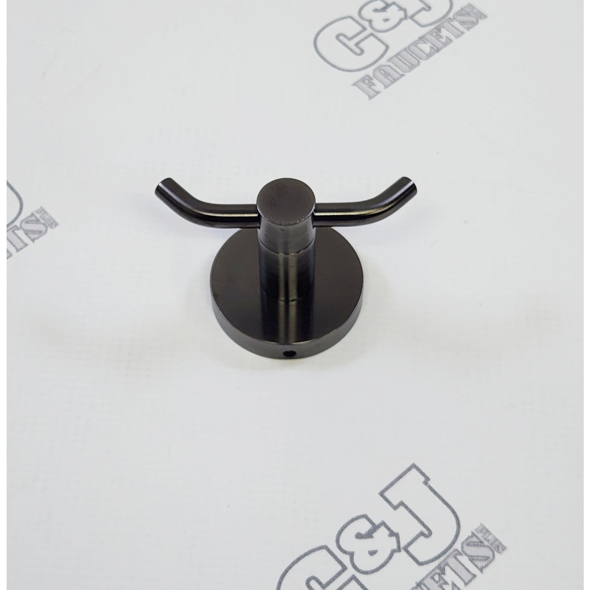 Graff G-9135-BOX 3-1/4" Wall Mounted Double Robe Hook - Brushed Onyx PVD