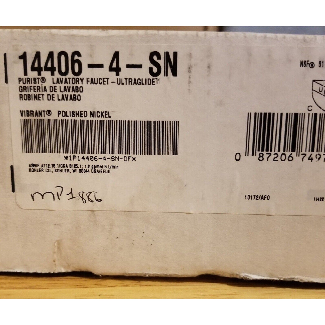Kohler 14406-4-SN Purist Bathroom Sink Faucet - Polished Nickel - FREE Shipping