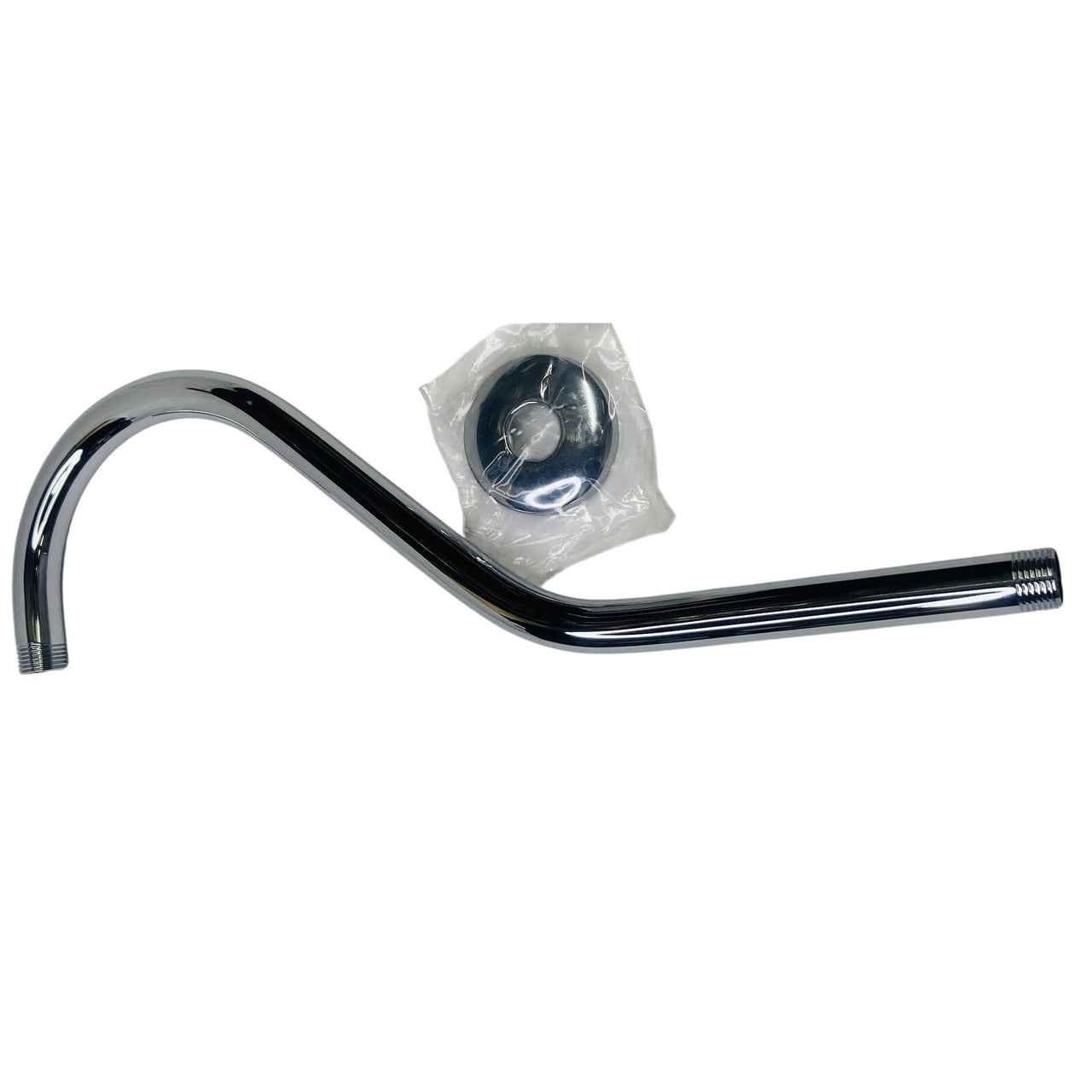 Signature Hardware 153841 Victorian 17" Shower Arm and Flange - Chrome