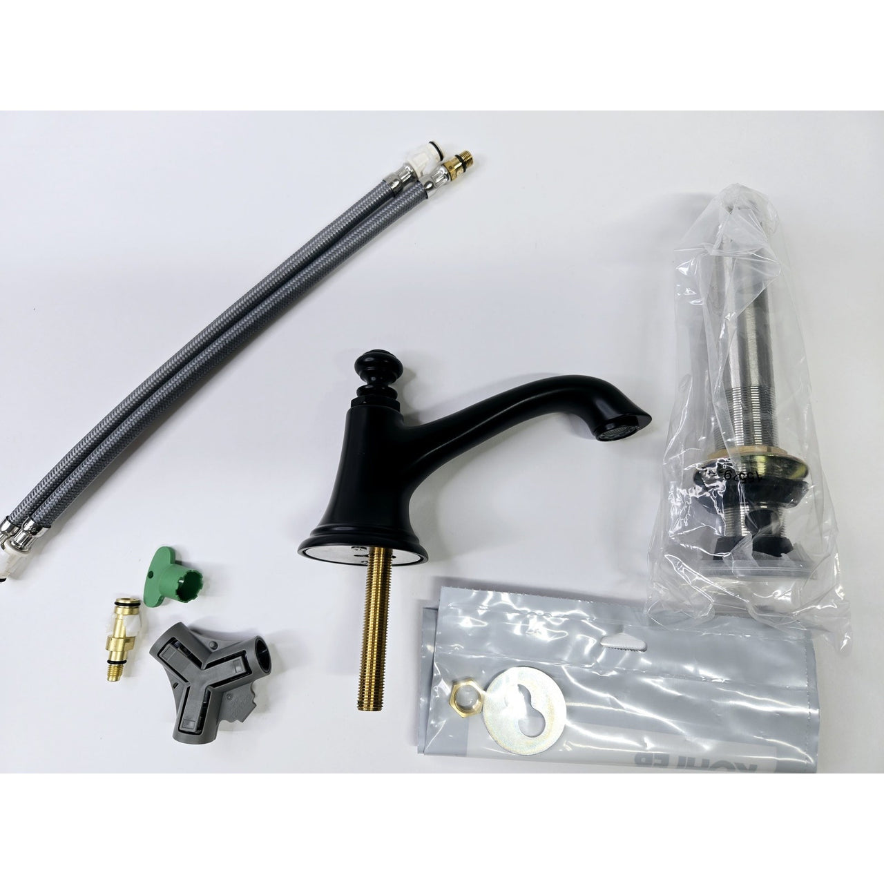 Kohler 72759-BL Artifacts Bathroom Sink Spout, NO Handles - Matte Black