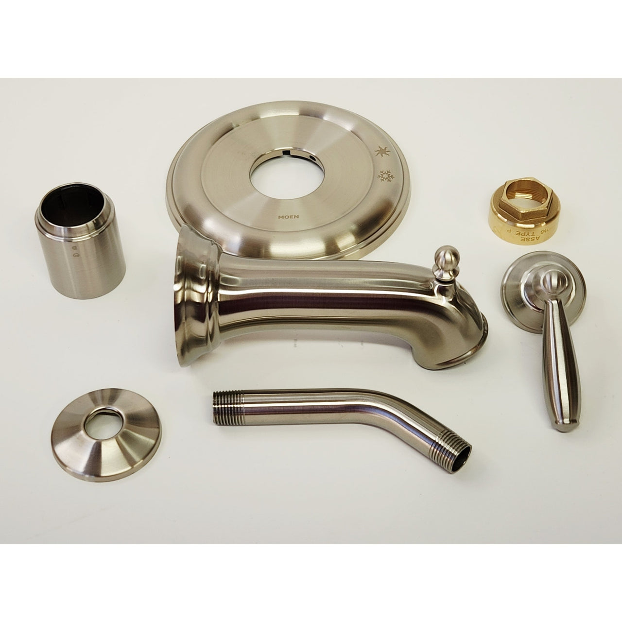 Moen UT2153NHBN Brantford 3 1-Handle Tub and Shower Trim - Brushed Nickel READ