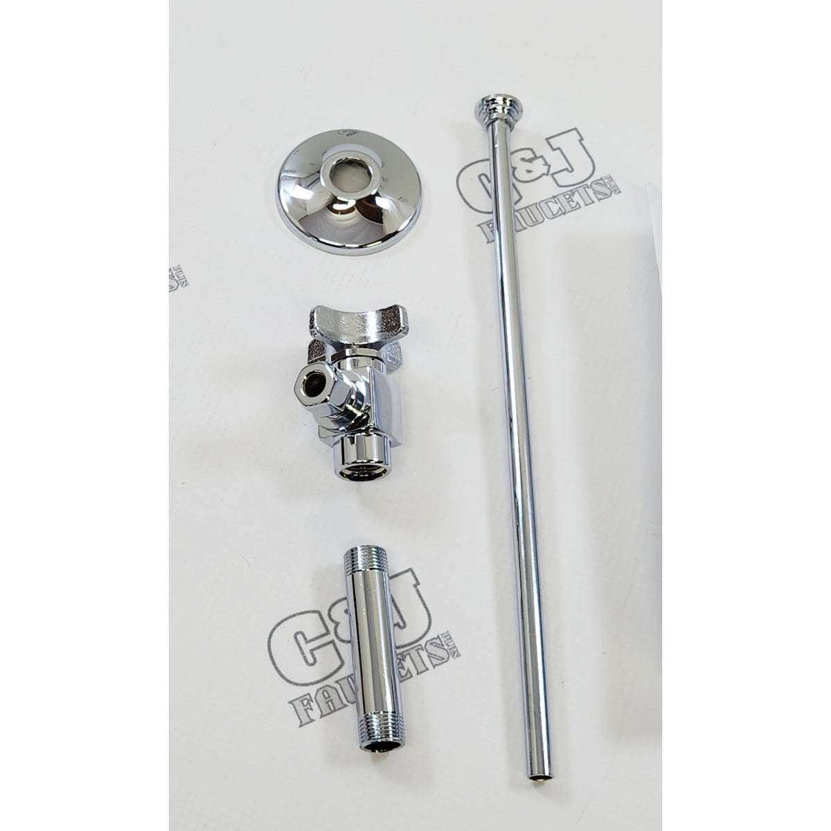 Kohler 7637-CP 3/8" NPT Angle Supply Stop w/Annealed Tube - Polished Chrome READ