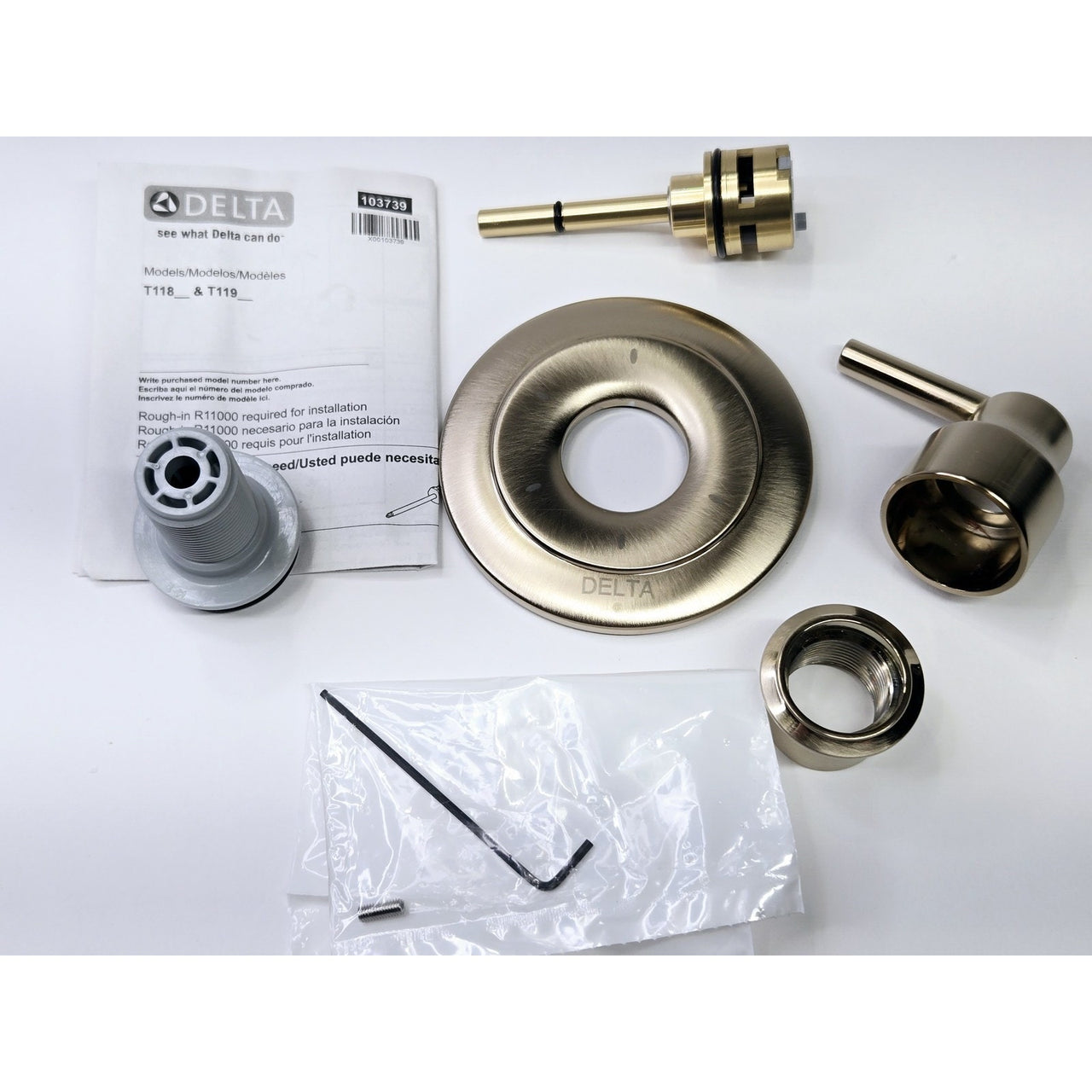 Delta T11959-CZ Six Function Diverter Valve Trim Less Valve - Champagne Bronze