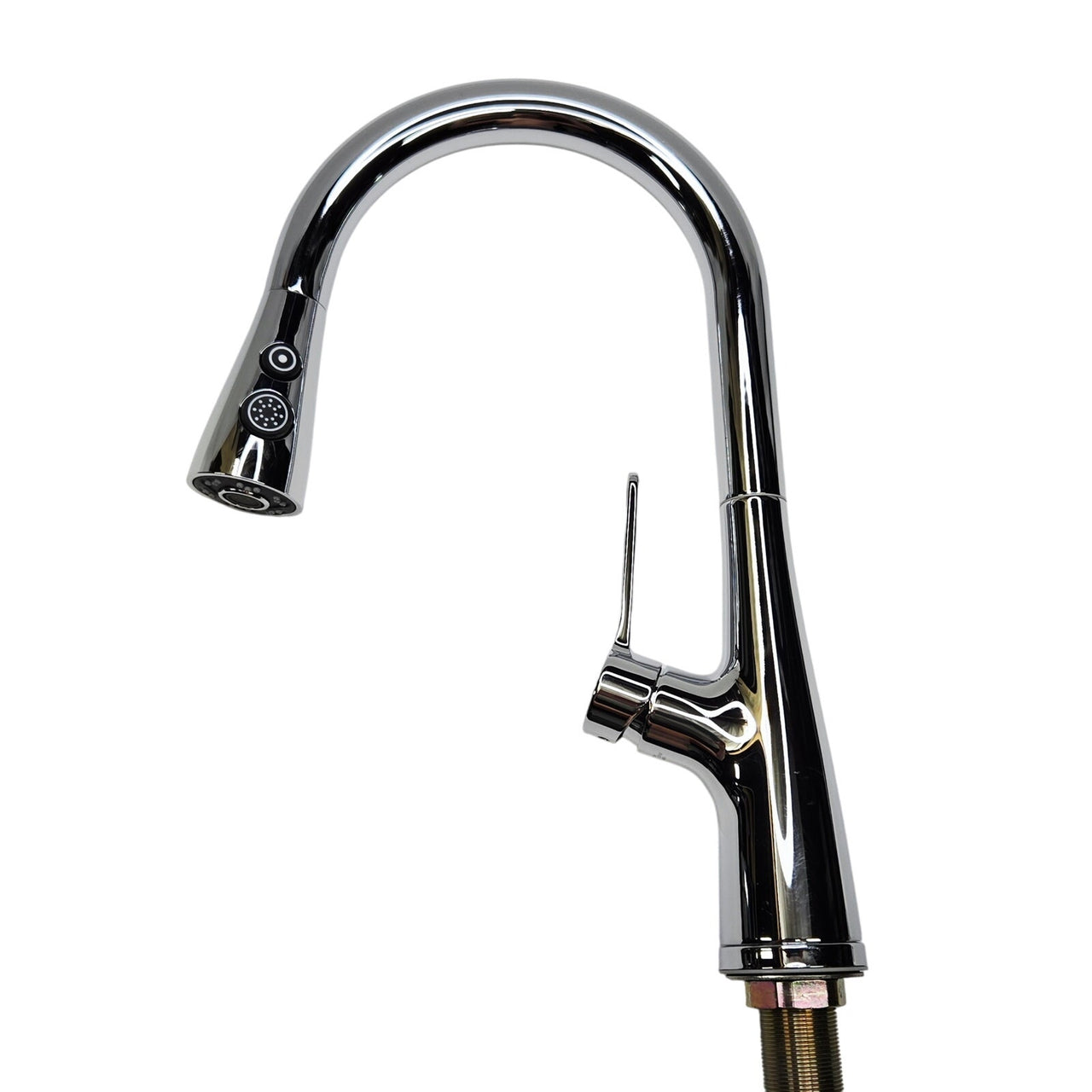 Pfister GT529-BID Brislin 1.8 GPM Pull Down Kitchen Faucet -Polished Nickel READ