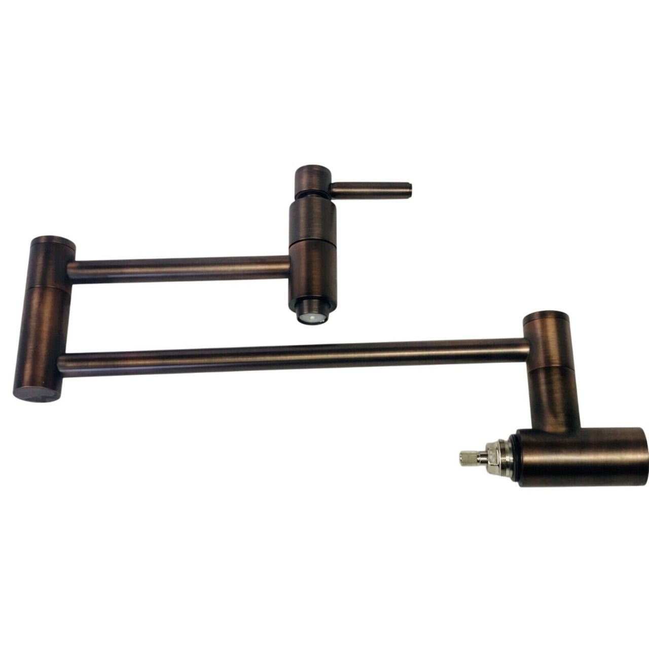 Signature Hardware 329628 Contemporary Double Handle Pot Filler - Oil Rub Bronze