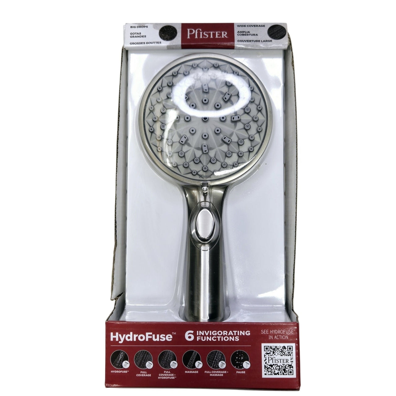 Pfister 016-WS2-HF01GS HydroFuse Multi Function Hand Shower - Brushed Nickel