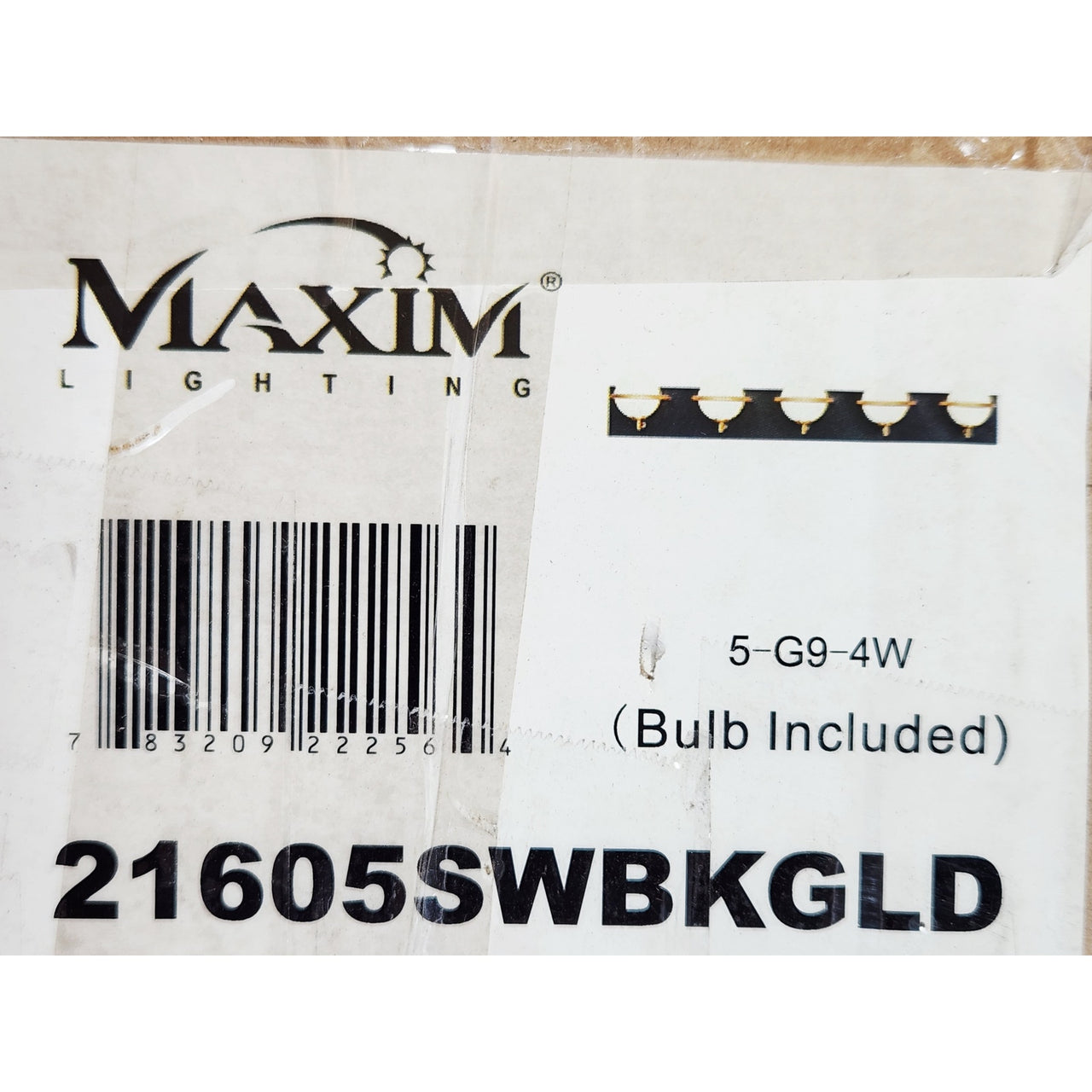 Maxim 21605SWBKGLD Revolve 34" Wide LED Bathroom Vanity Light - Black/Gold/White