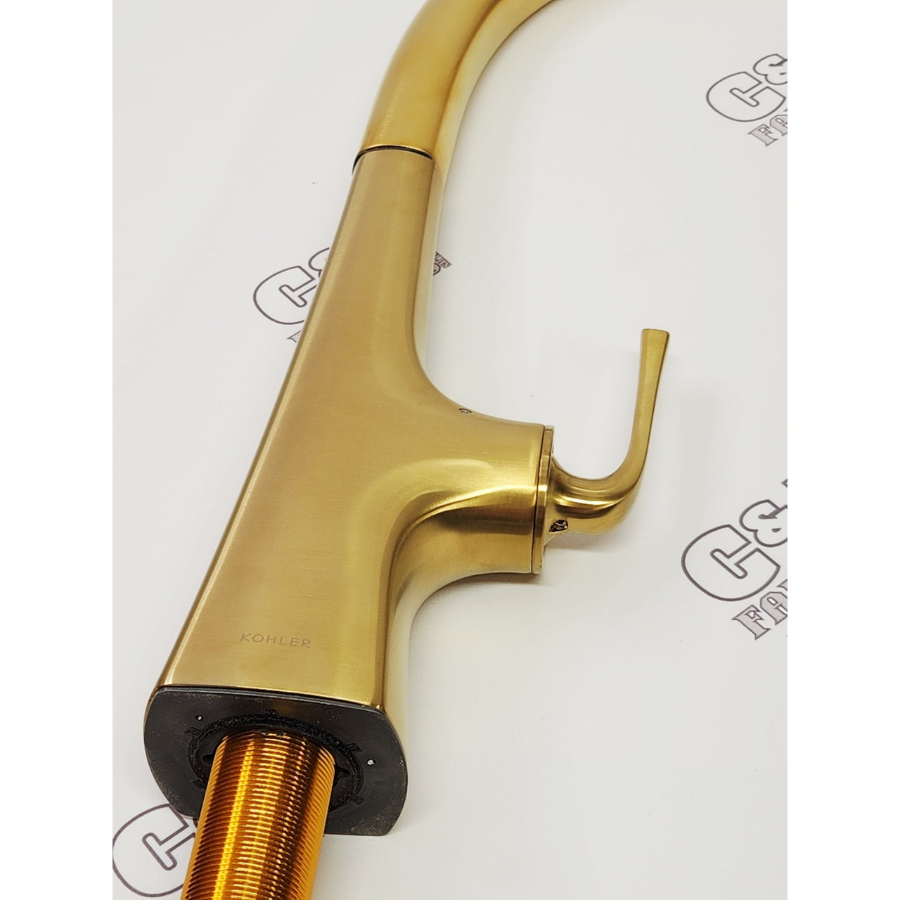 Kohler 22068-WB-2MB Graze Touchless Pull-Down Kitchen Faucet -Brushed Brass READ