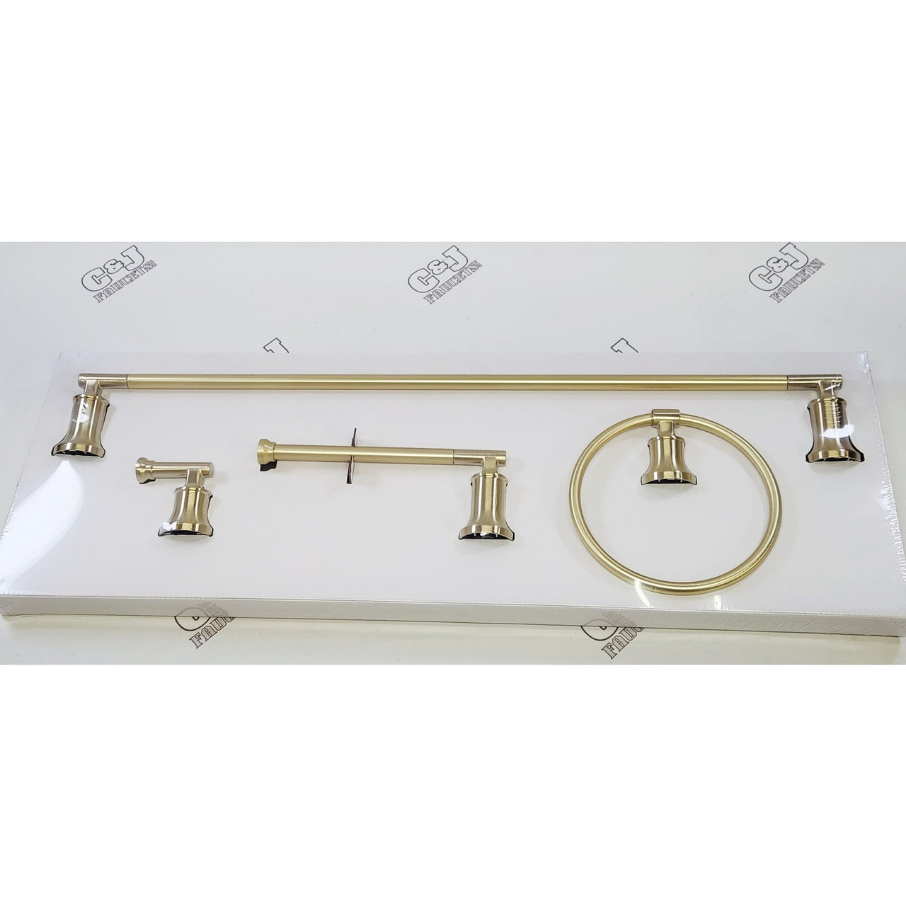 Glacier Bay 1008 471 476 Oswell 4-Piece 24" Bathroom Hardware Set - Matte Gold