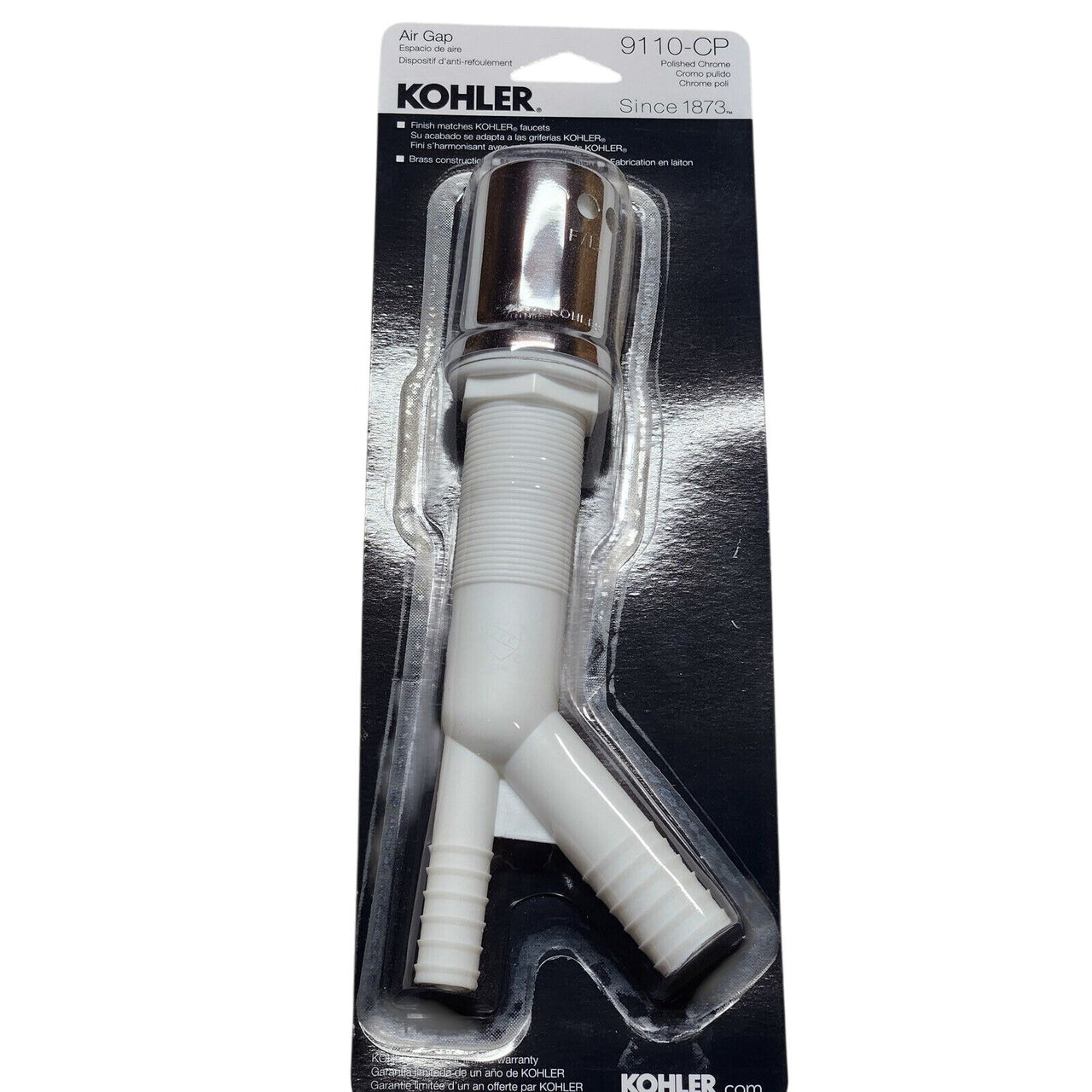 Kohler 9110-CP Air Gap Body with Cover - Polished Chrome