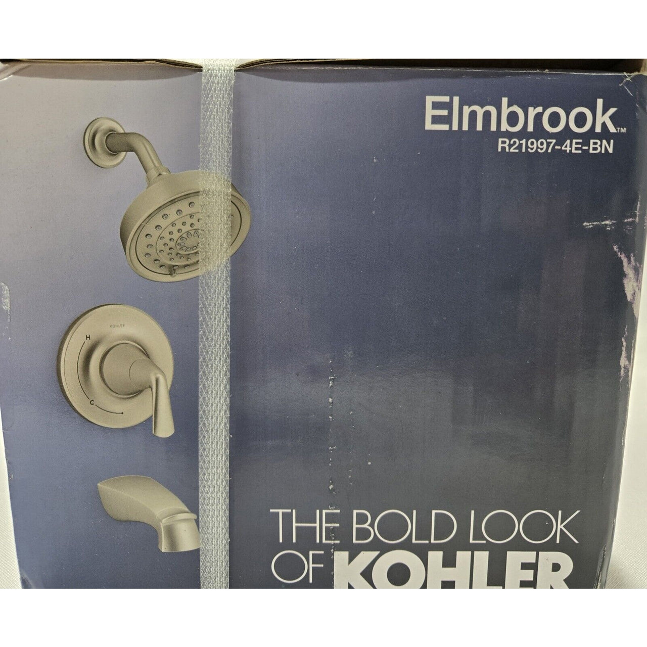 Kohler R21997-4E-BN Elmbrook 3-Spray Tub and Shower Faucet - Brushed Nickel