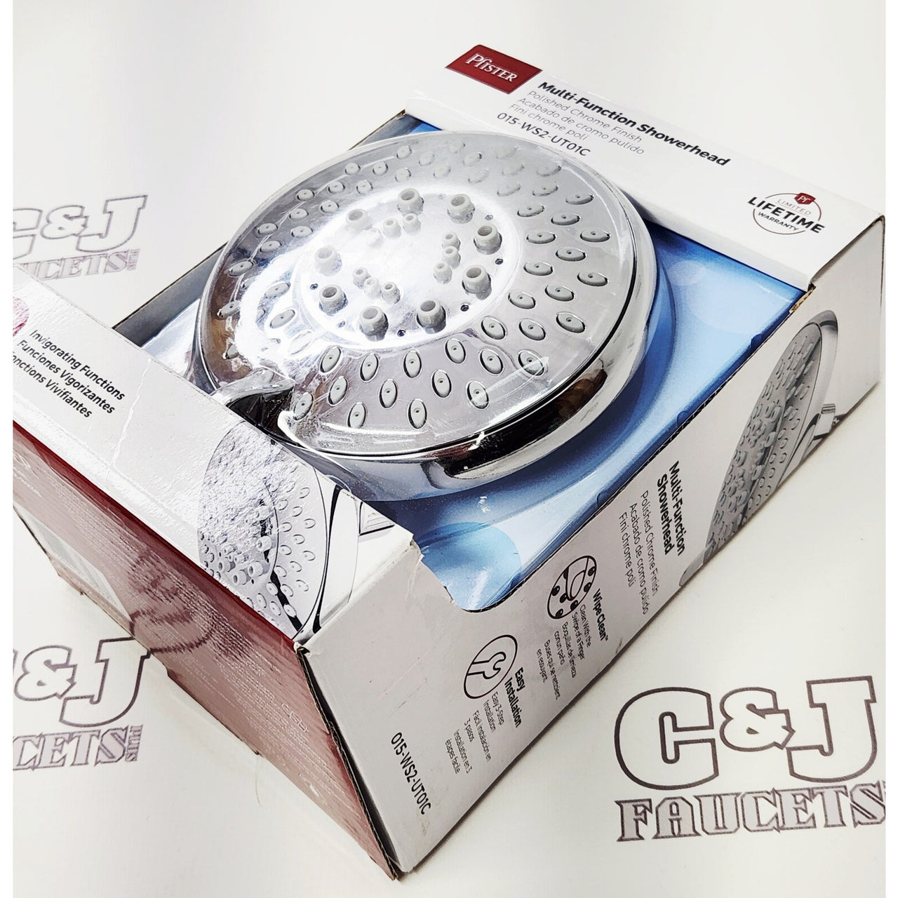 Pfister 015-WS2-UT01C Universal 1.75 GPM Multi Function Shower Head - Chrome