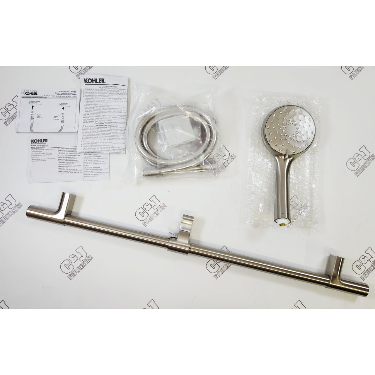 Kohler 99243-BN Awaken 2.0 GPM 24" Slide Bar Handshower Kit - Brushed Nickel