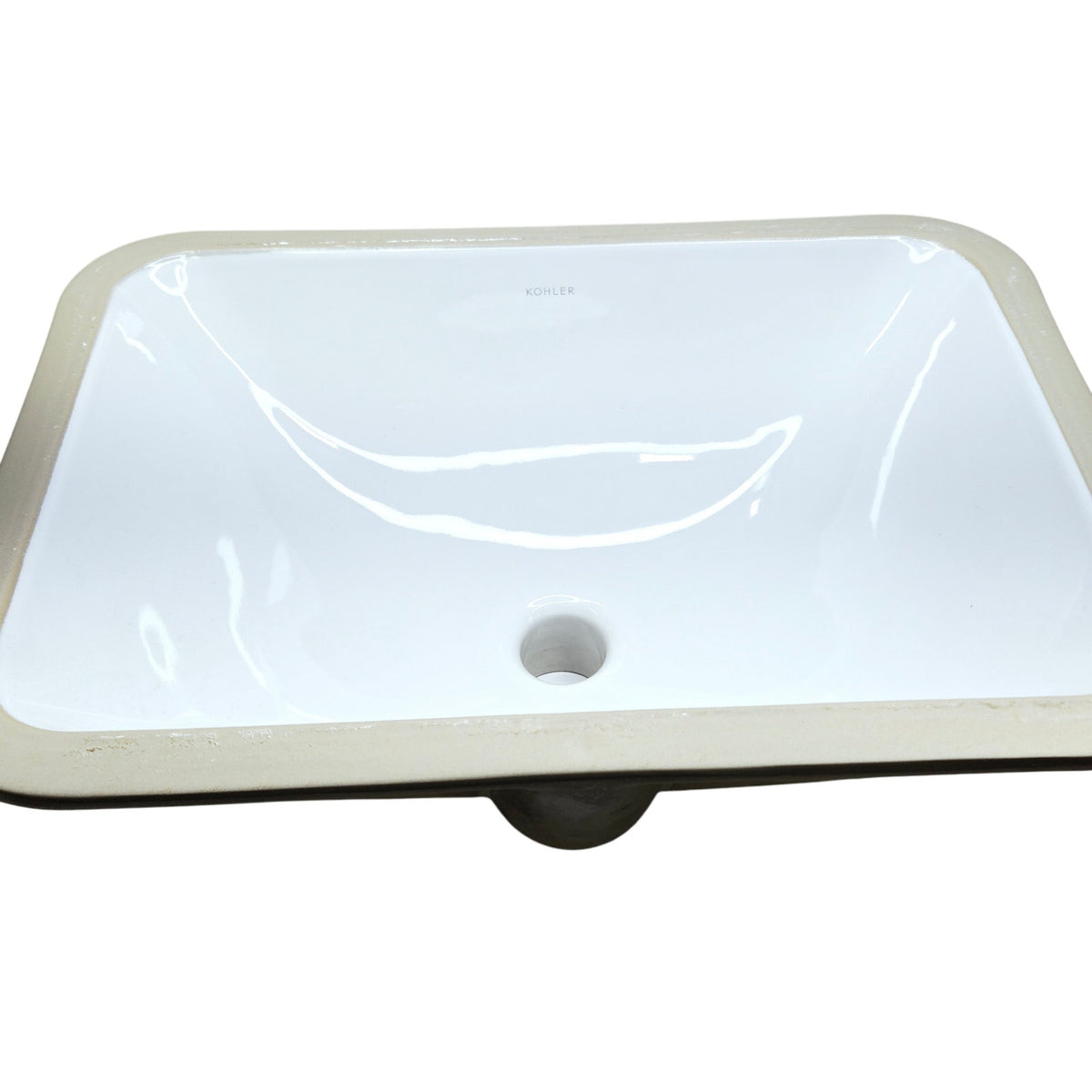 Kohler 20000-0 Caxton Rectangle 20-1/4" Undermount Bath Sink w/Overflow - White