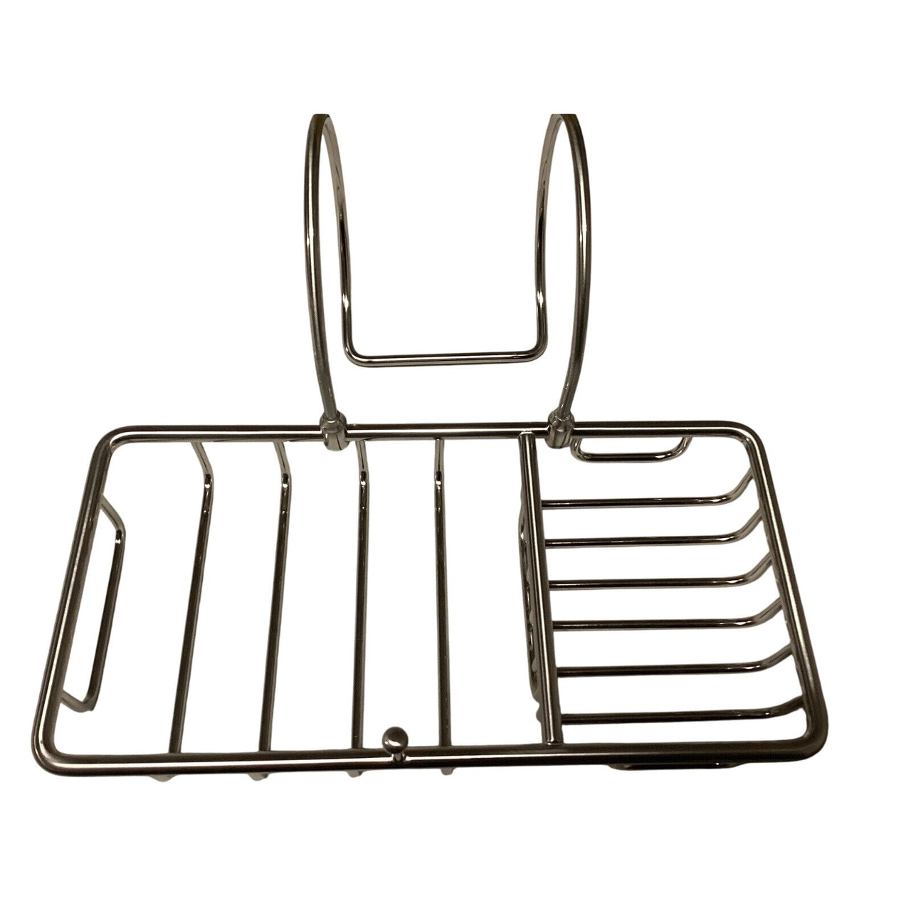 Signature Hardware 398873 Soap Basket with Sponge Holder - Brushed Nickel