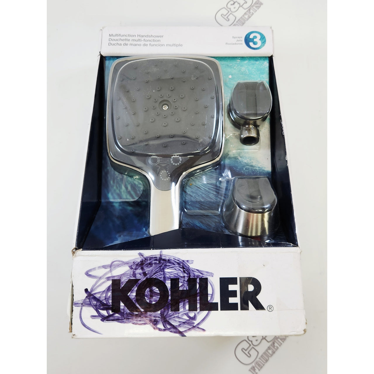 Kohler R24163-G-BN Rain Duet Multifunction 1.75 GPM Handshower - Brushed Nickel