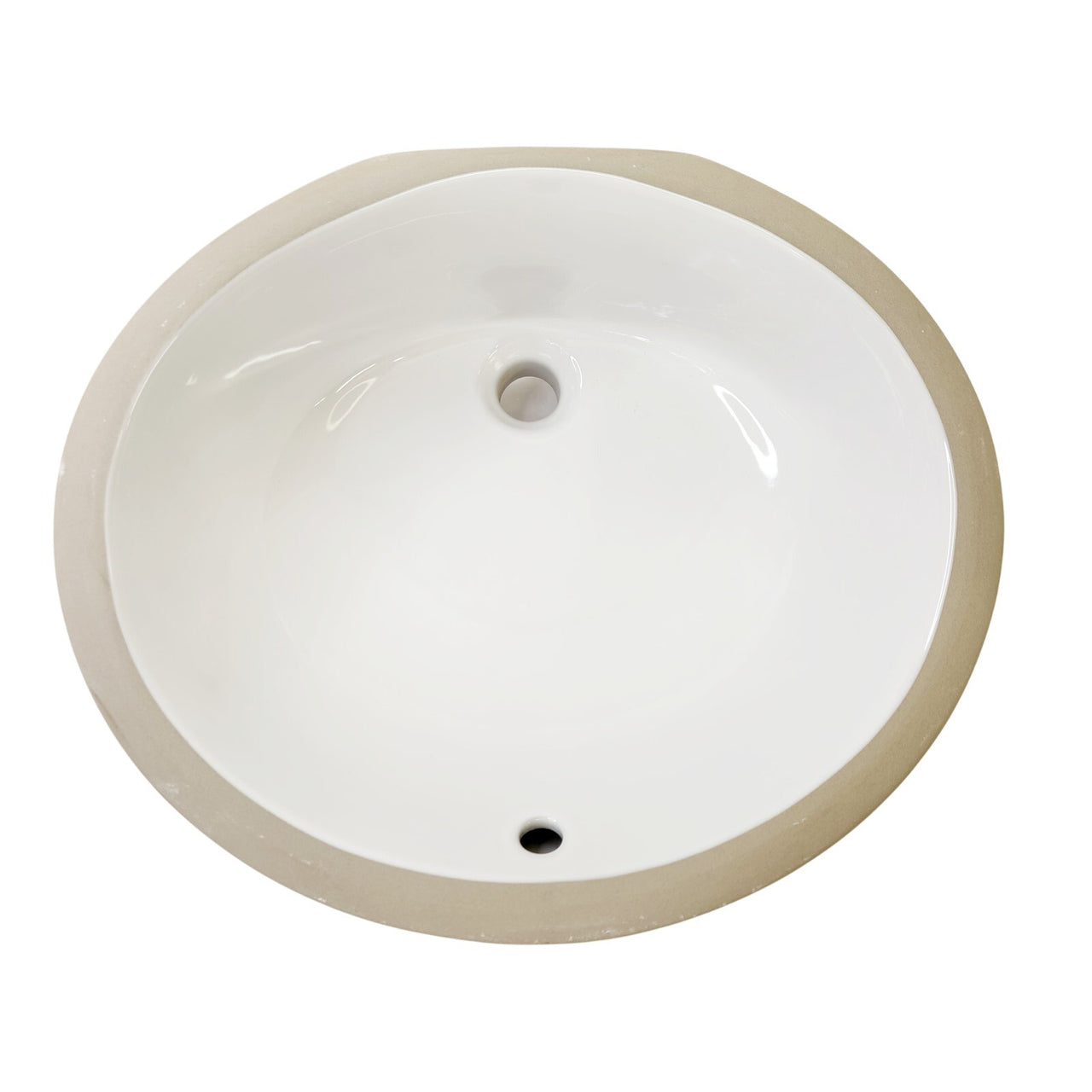 Signature Hardware 447970 Mangrove 17 in. Undermount Oval Bathroom Sink - White