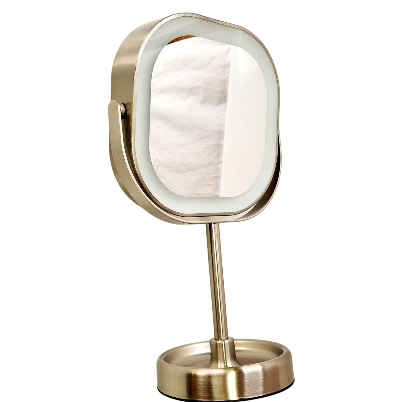 Conair BE24GD LED Rechargeable Double-Sided 1x/10x Vanity Mirror - Brush Nickel