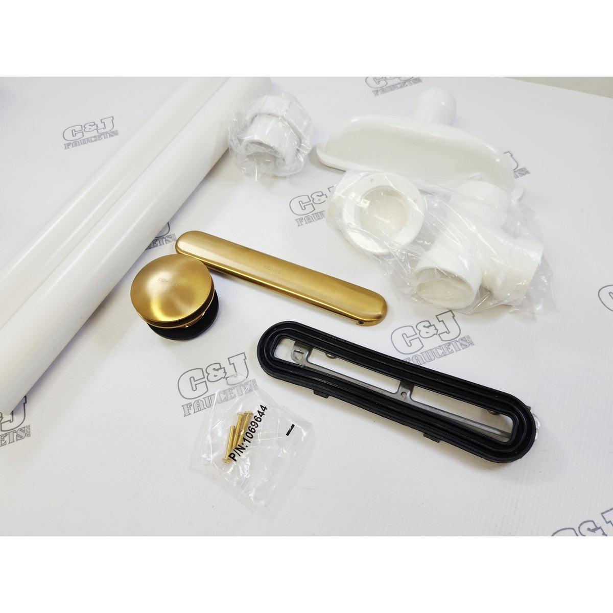 Kohler 7272-2MB Clearflo Tub Drain with Slotted Overflow - Moderne Brass READ