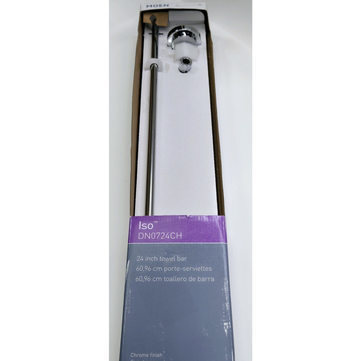 Moen DN0724CH Iso 24" Wall Mounted Towel Bar - Chrome