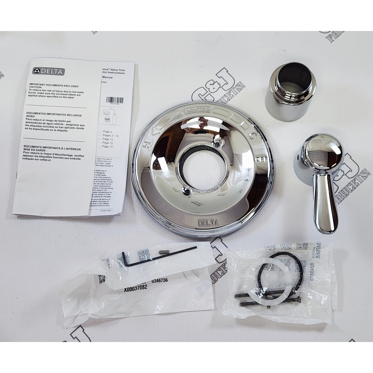 Delta T14038 Lahara Monitor 14 Bathroom Valve Trim Kit - Chrome READ