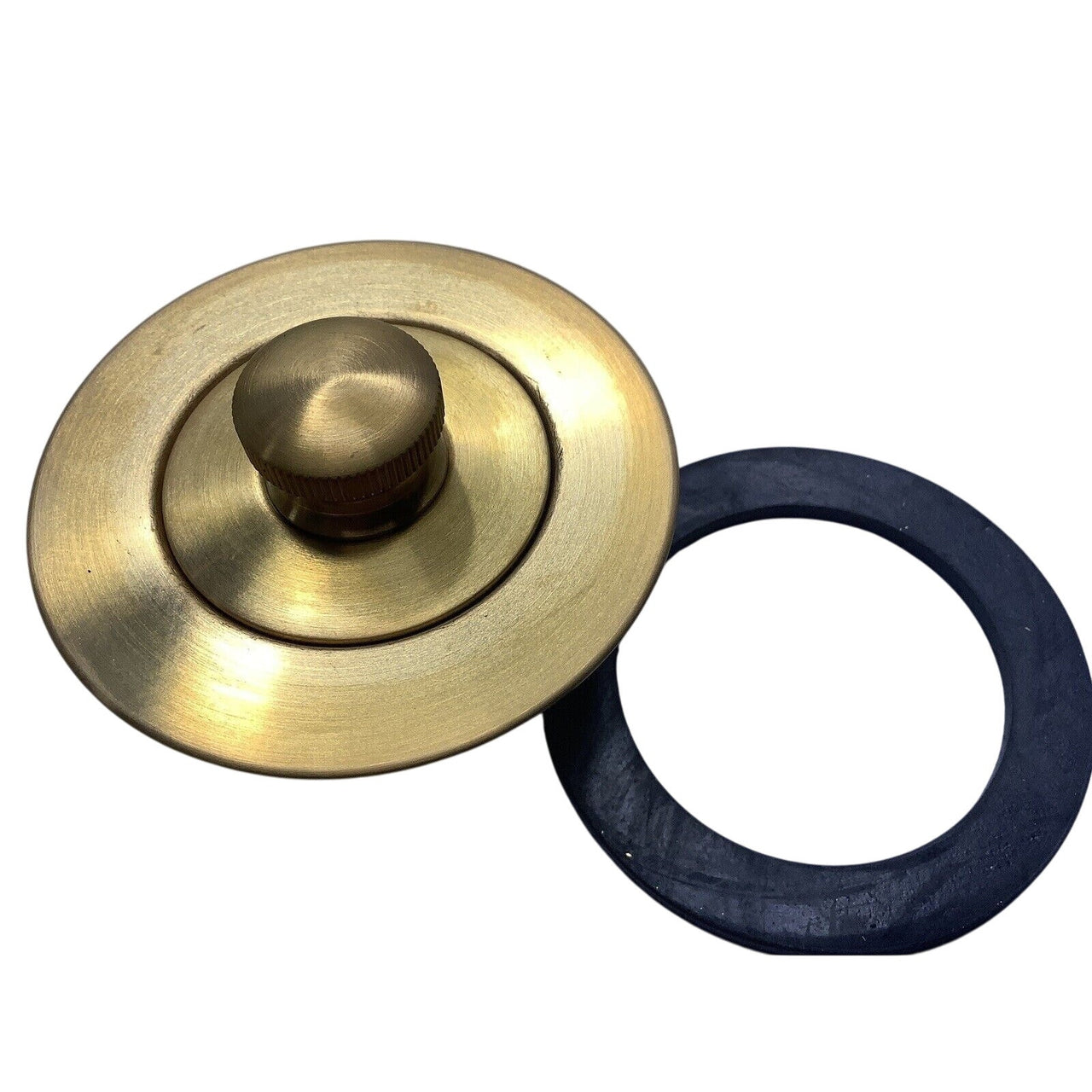 Signature Hardware 477093 Lift & Turn Tub Drain w/Adapter Sleeve - Brushed Gold