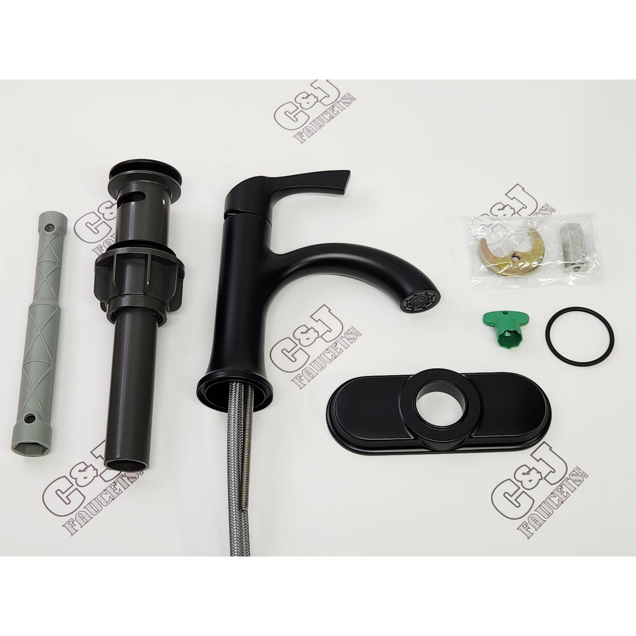 Moen 84466BL Korek Single Hole Single-Handle Bathroom Faucet - Matte Black READ