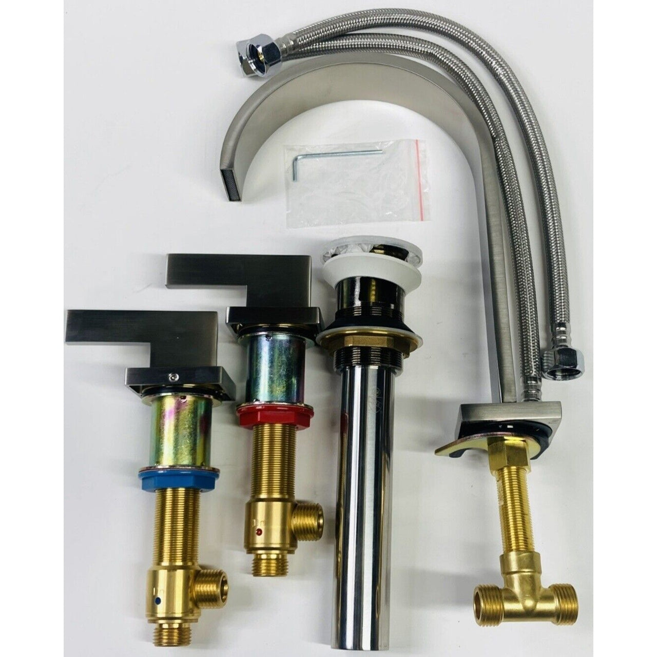 Signature Hardware 353652 Ultra Widespread Bathroom Faucet - Brushed Nickel