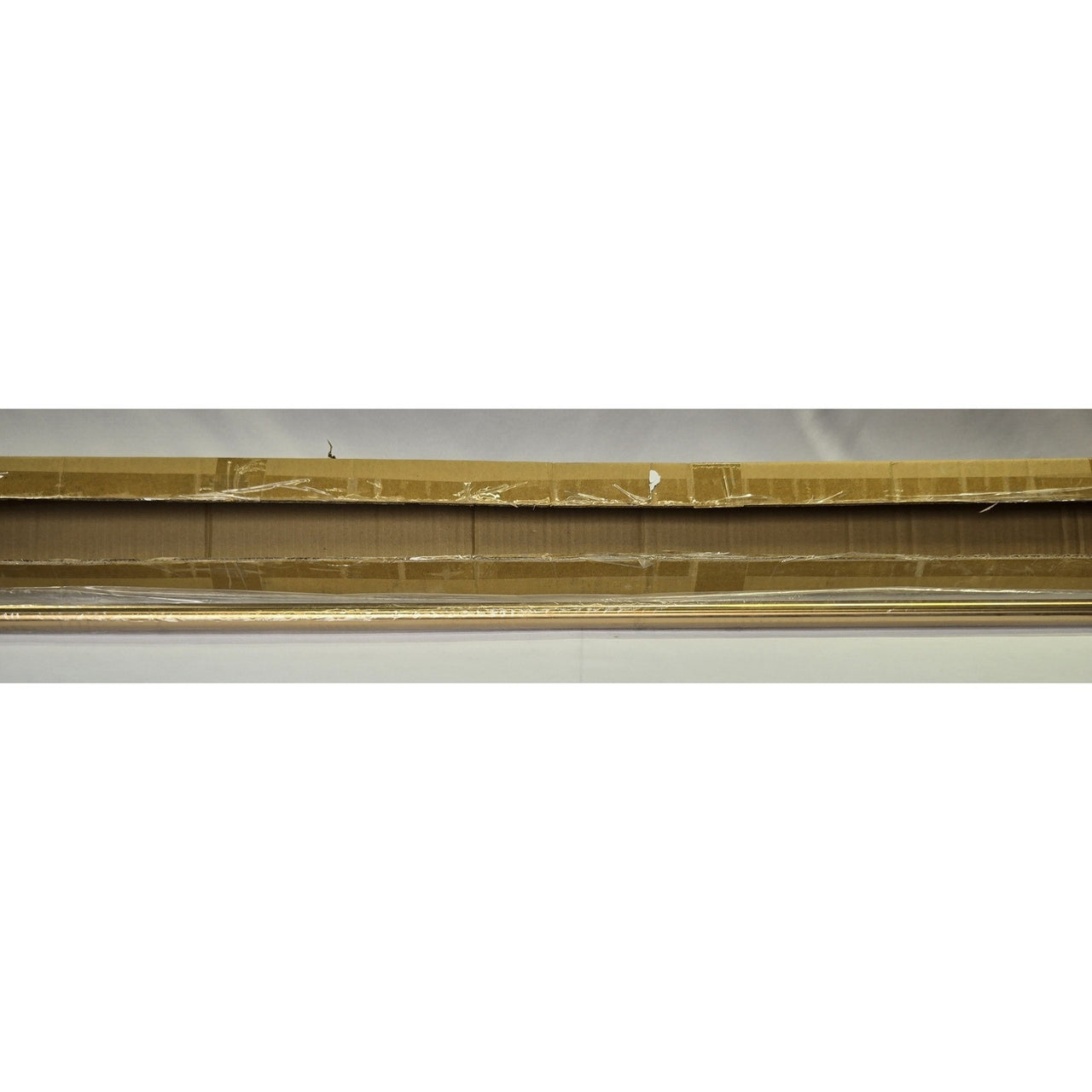 Signature Hardware 466738 60" Straight Brass Shower Rod - Brushed Gold