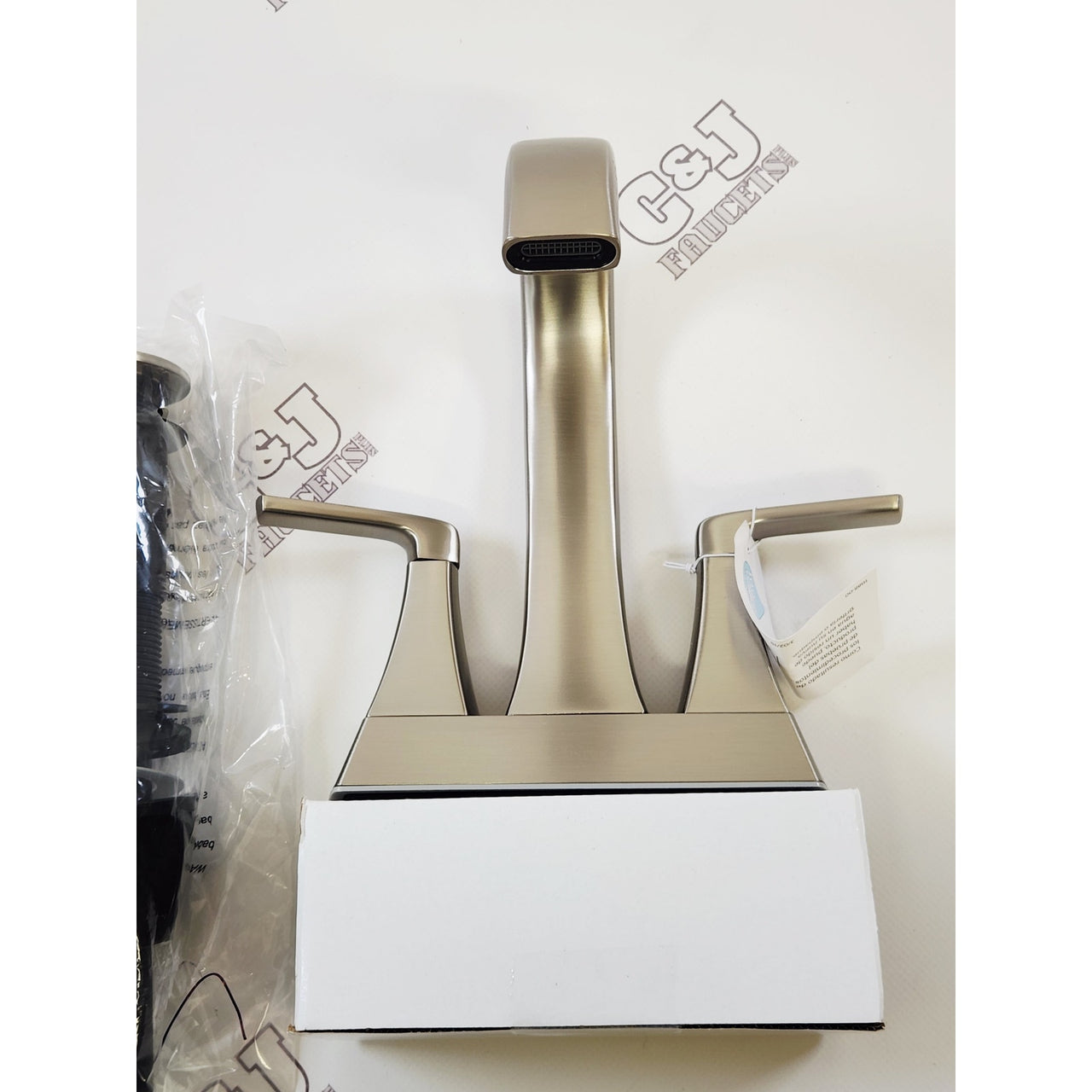 Pfister LF-048-BIEGS Bruxie 4" Centerset Faucet-Spot Defense Brushed Nickel READ