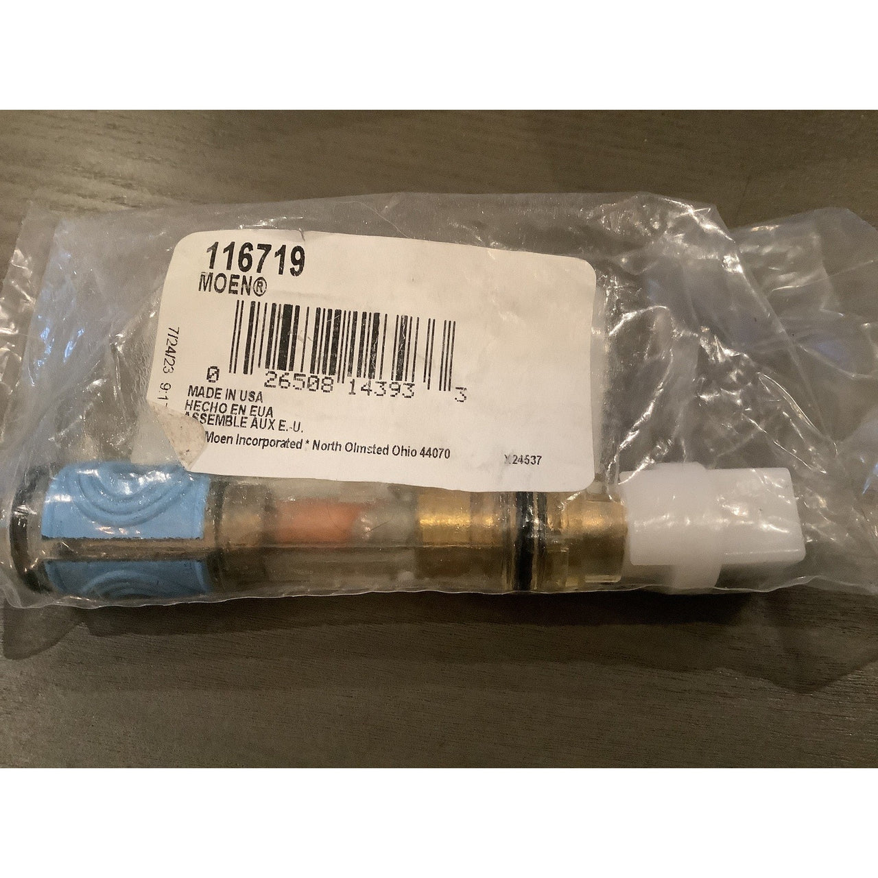 Moen 116719 Collection Moentrol 3 Function Transfer Valve Replacement Cartridge