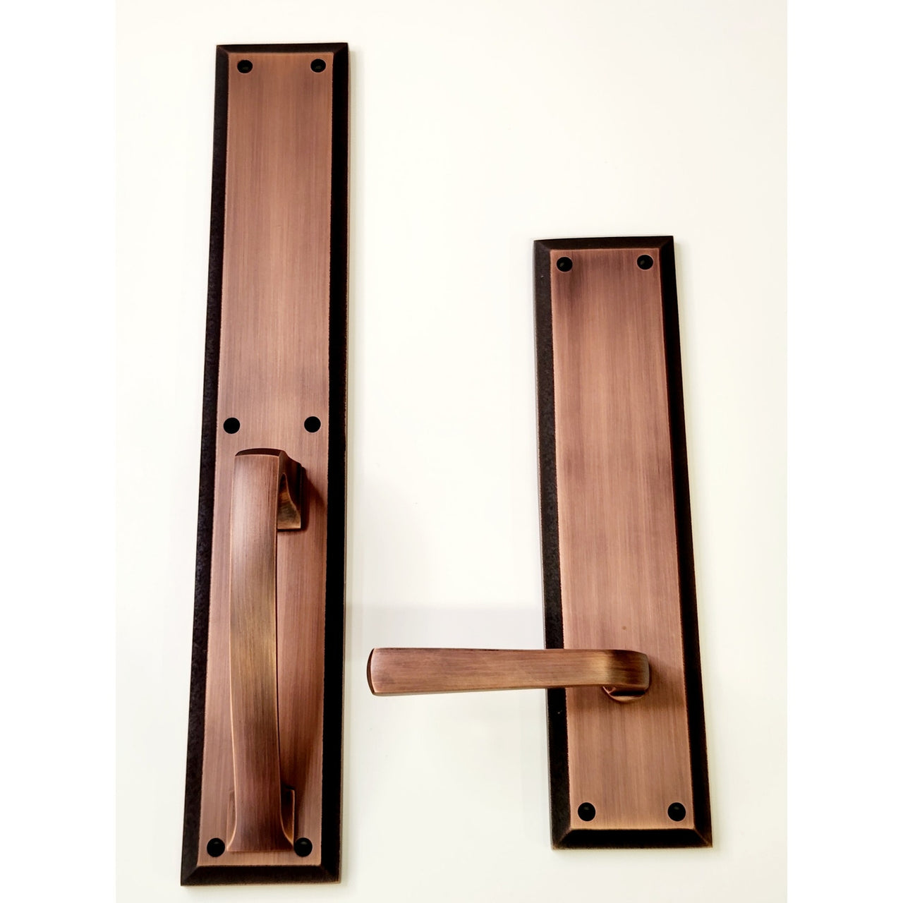 Signature Hardware 479311 Aurick Dummy Door Lever Set - Oil Rubbed Bronze