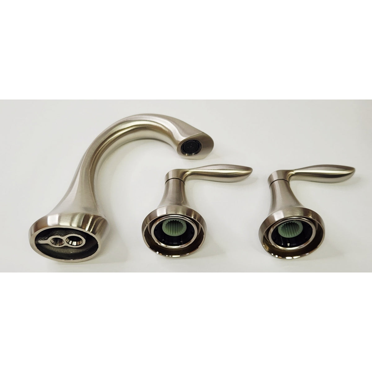 Moen T6420BN Eva Double Handle Widespread Bathroom Faucet - Brushed Nickel