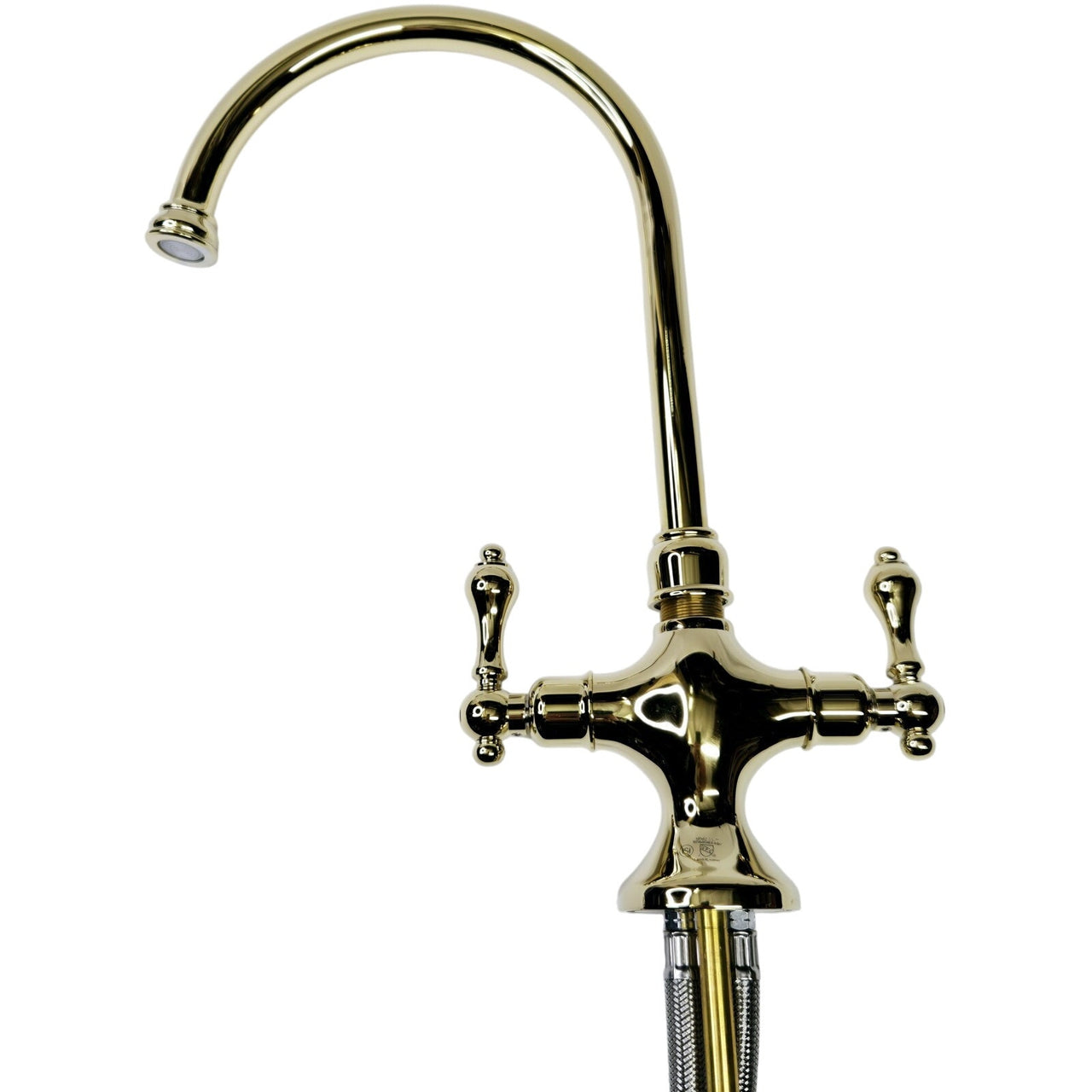 Signature Hardware 484070 Isabel 2-Handle Bar Faucet - Polished Brass