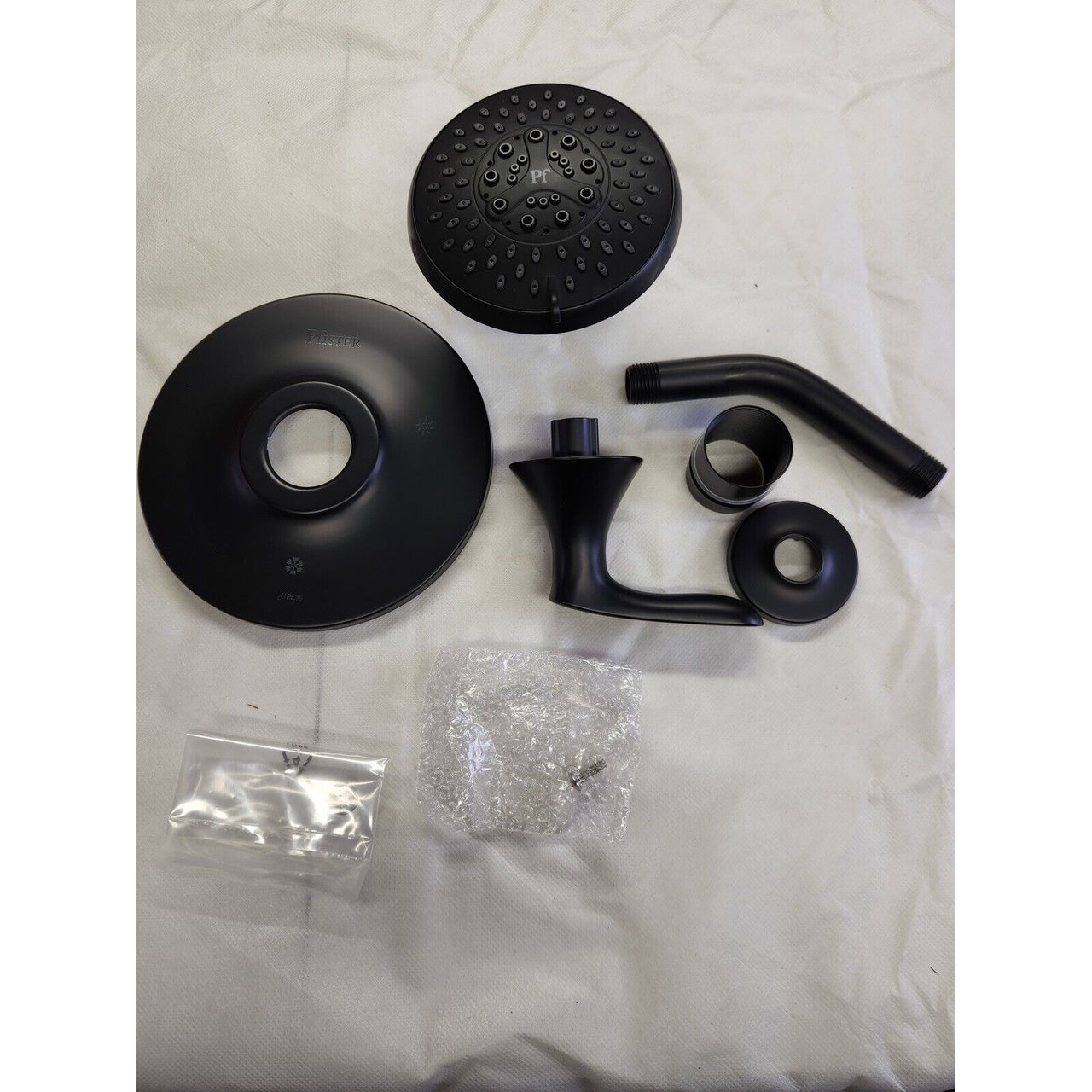 Pfister LG89-7WRB Weller Shower Trim Kit, NO Valve, Single Handle - Matte Black