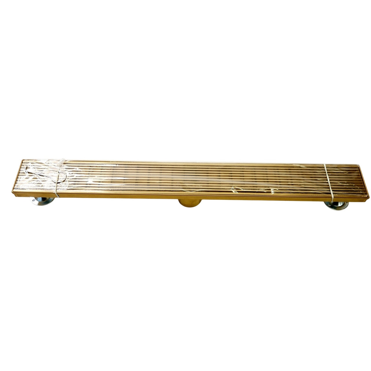 Signature Hardware 443295 Carmen 28" Linear Shower Drain - Polished Brass