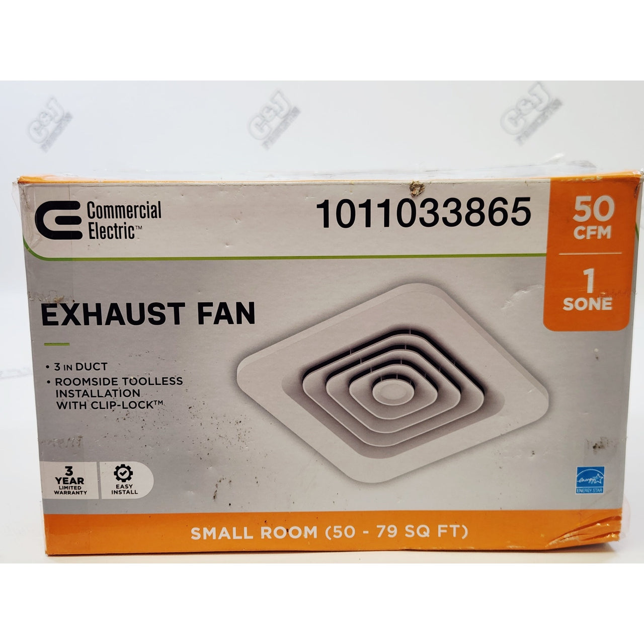 Commercial Electric BF1101 50 CFM Bathroom Exhaust Fan - White