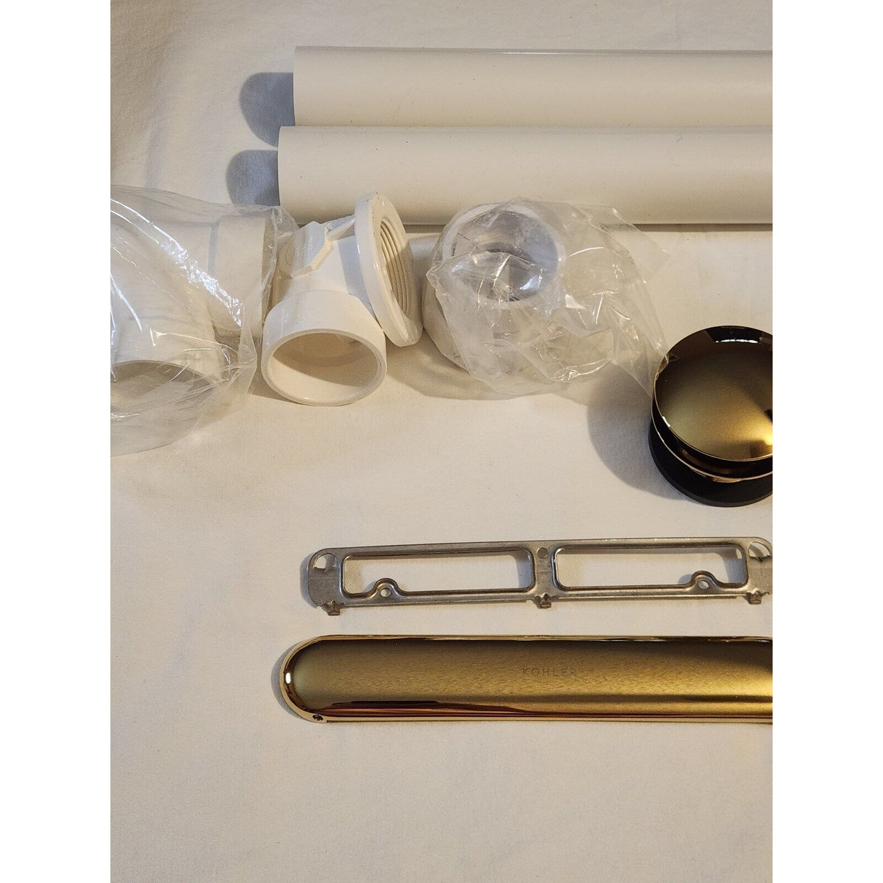 Kohler 7272-PB Clearflo Tub Drain with Slotted Overflow - Vibrant Polished Brass