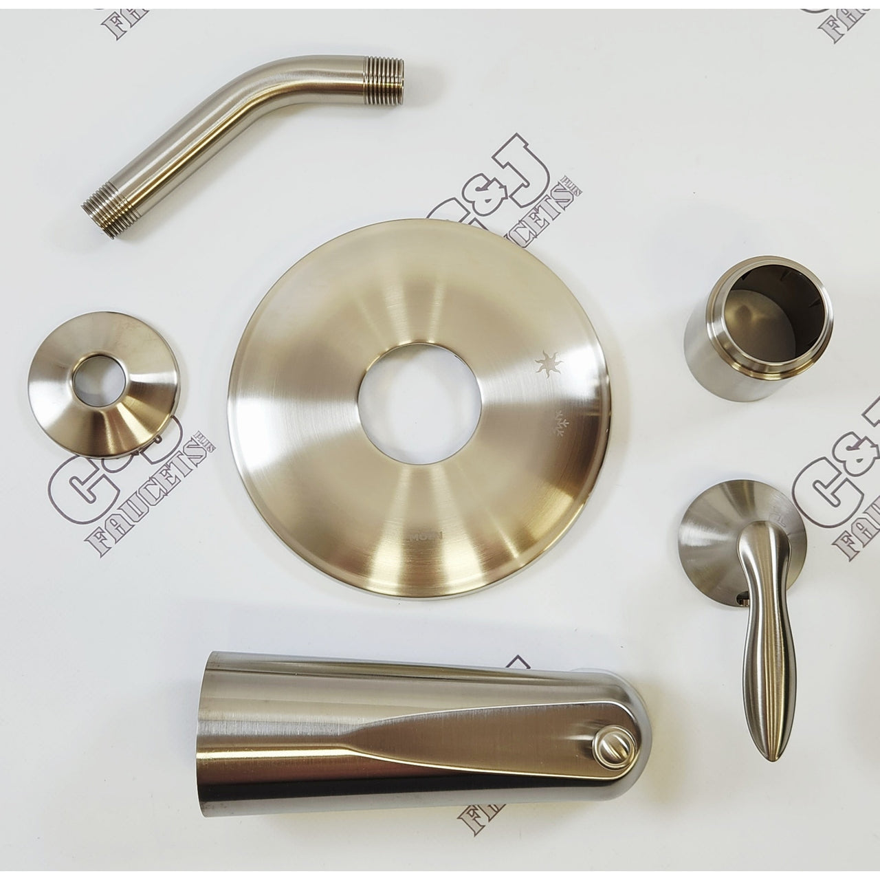 Moen UT2133NHBN Eva Transitional Bathroom Shower and Tub Trim - Brushed Nickel