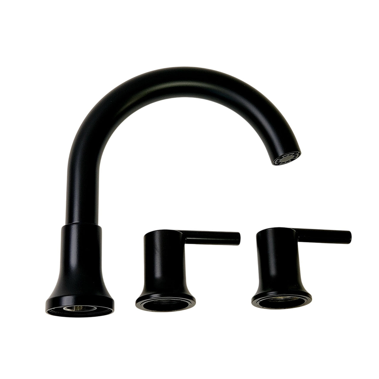Delta T2759-BL Trinsic Deck-Mount Roman Tub Faucet Trim Kit - Matte Black