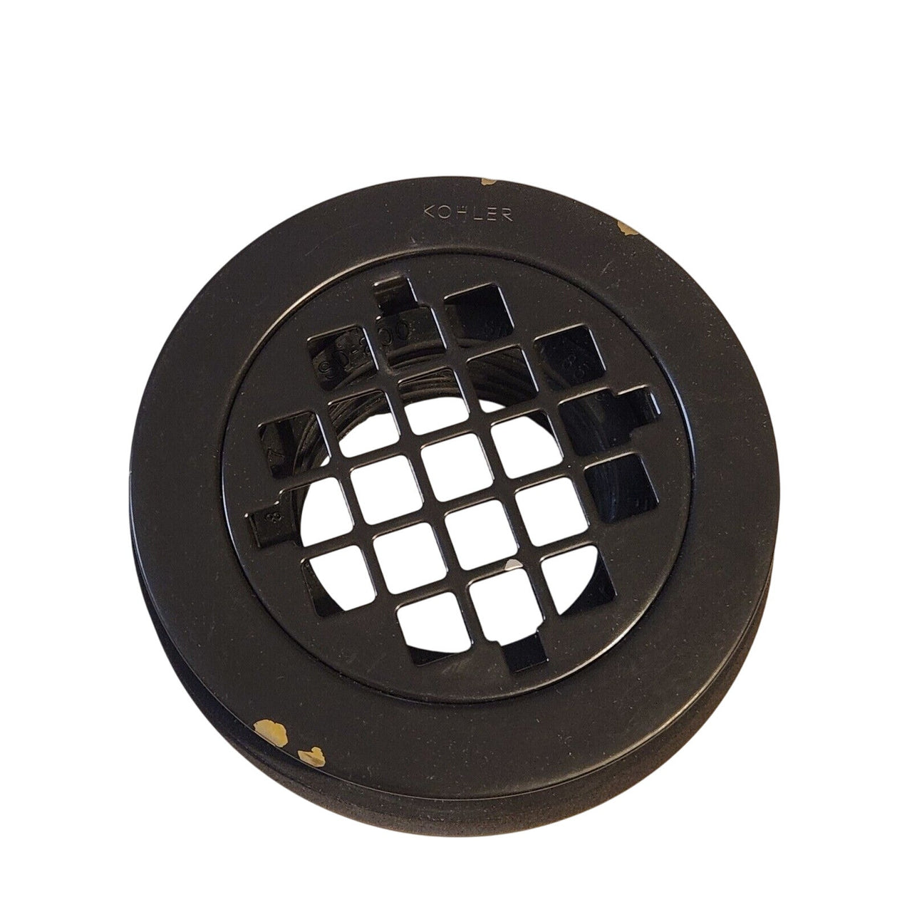 Kohler 9132-2BZ Round Shower Drain with Grid Strainer - Oil Rubbed Bronze. *READ